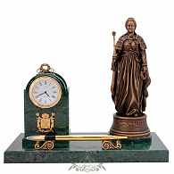 Настольный прибор с часами «Екатерина Великая»