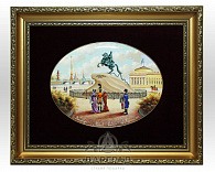 Лаковая миниатюра «Сенатская площадь»