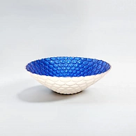 Декоративная чаша «Синие пузыри» (25 см)