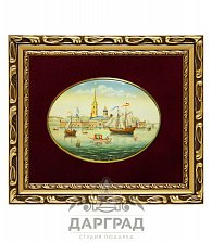 Лаковая миниатюра «Петропавловская крепость»