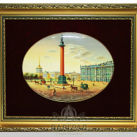 Лаковая миниатюра «Дворцовая площадь»