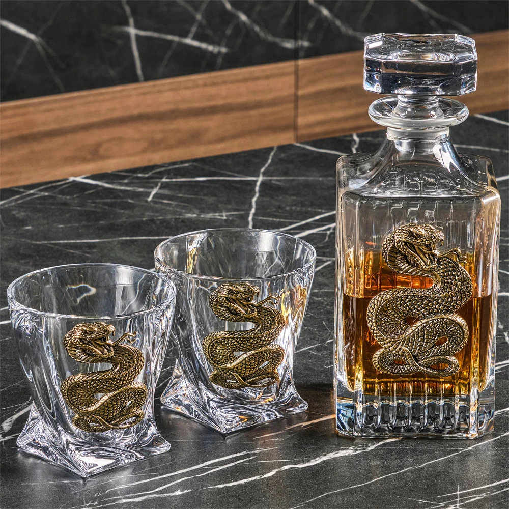 Подарочный набор «Змея» (Штоф+2 бокала) - №2