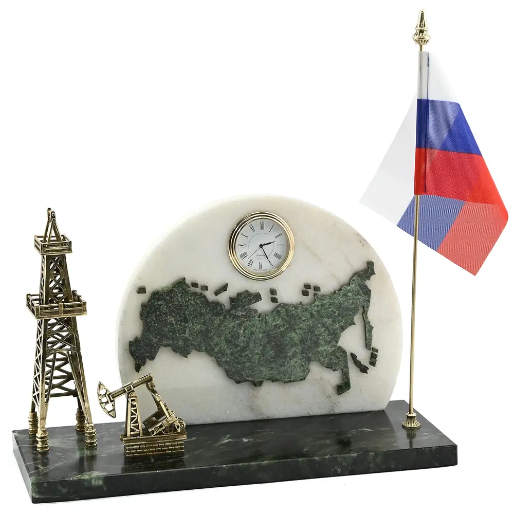 Настольные часы «Нефть и газ России» - №1