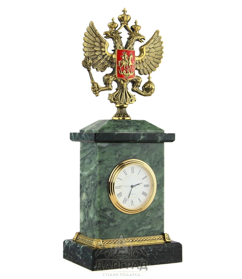 Настольные часы «Герб России» - №1
