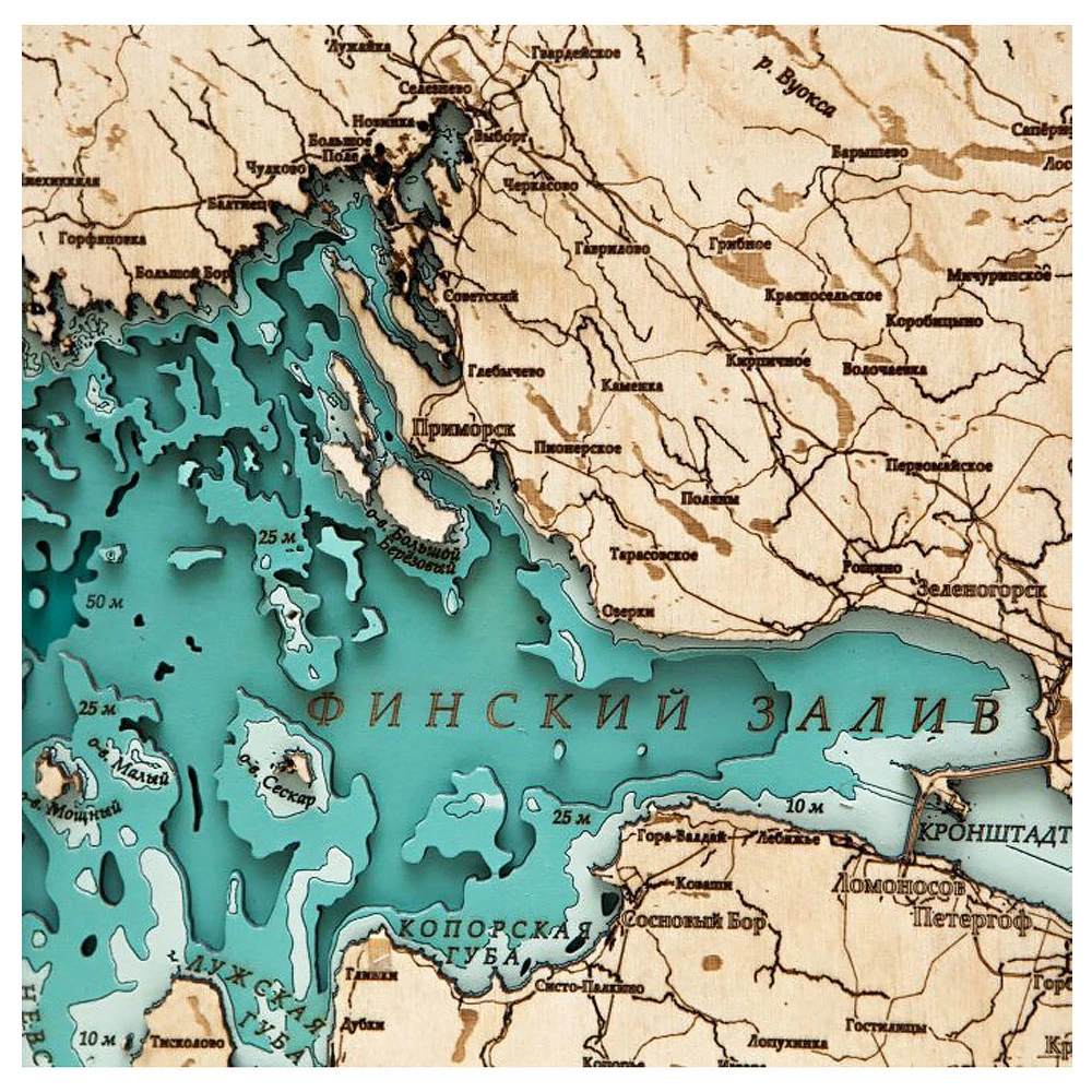 Объемное панно «Карта Ленинградской области» - №2