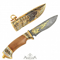 Подарочный нож «Волк» (Златоуст)