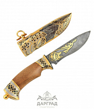 Подарочный нож «Волк» (Златоуст)