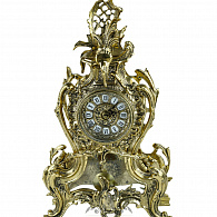 Каминные часы с маятником «Цветок»
