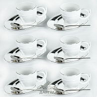 Чайный набор на 6 персон Ricciolo