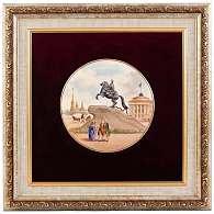 Лаковое панно «Медный всадник» (среднее)