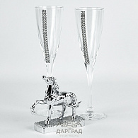 Набор бокалов для шампанского «Счастье»