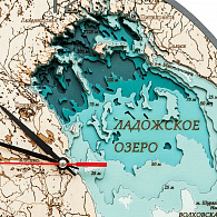 Объемные часы «Водные объекты Санкт-Петербурга»