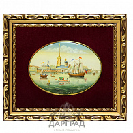 Лаковая миниатюра «Петропавловская крепость»