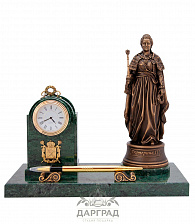 Настольный прибор с часами «Екатерина Великая»