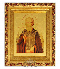 Икона на золоте «Сергий Радонежский»