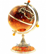 Сувенир из янтаря «Глобус»
