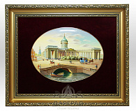 Лаковая миниатюра панно «Казанский собор»