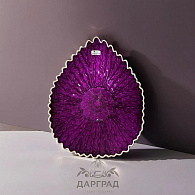 Декоративная чаша «Фиолетовый павлин» (30 см)