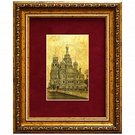 Картина на золоте «Спас на Крови» - фото товара