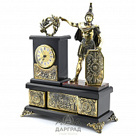Настольные часы «Александр Македонский» (яшма)