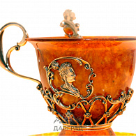 Чайный набор из янтаря «Екатерина»
