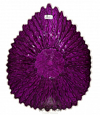 Декоративная чаша «Фиолетовый павлин» (30 см)