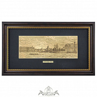 Офорт на латуни «Вид на Адмиралтейство. Панорама»