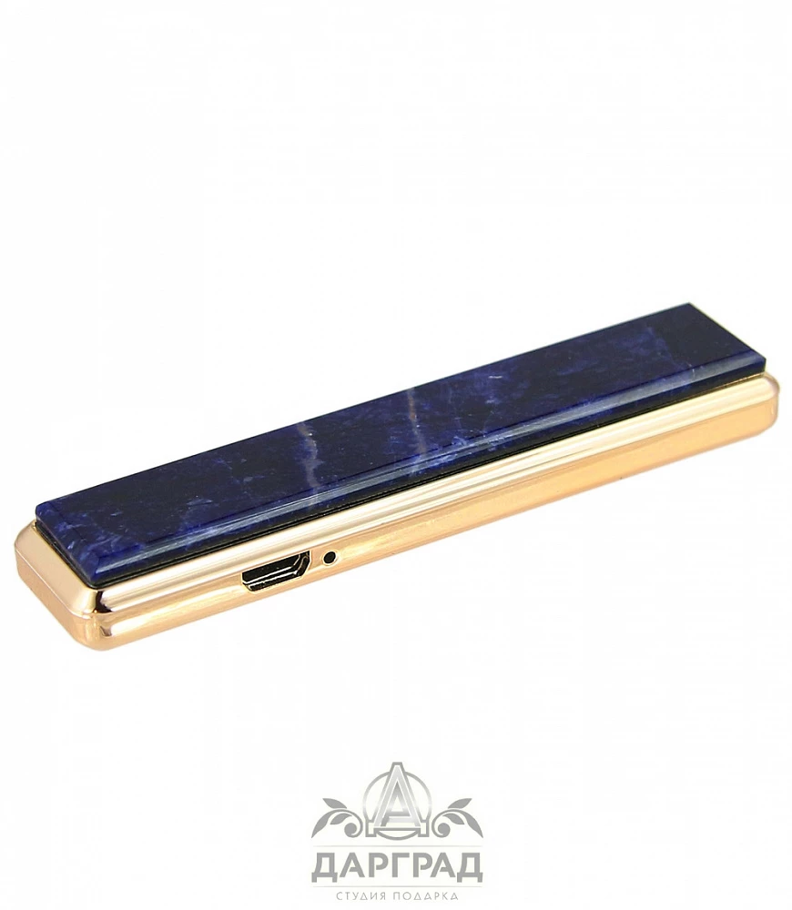 USB Зажигалка с камнем «Содалит» - №1