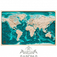Многослойное панно «Карта мира»