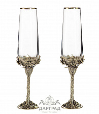 Набор бокалов для шампанского «Нарцисс»