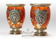 Набор янтарных стаканов «Лев»