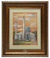 Гравюра с росписью эмалью «Соборная мечеть»