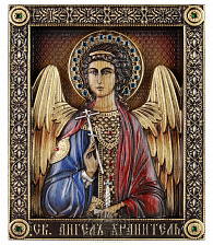 Резная икона «Ангел-хранитель» 23*19